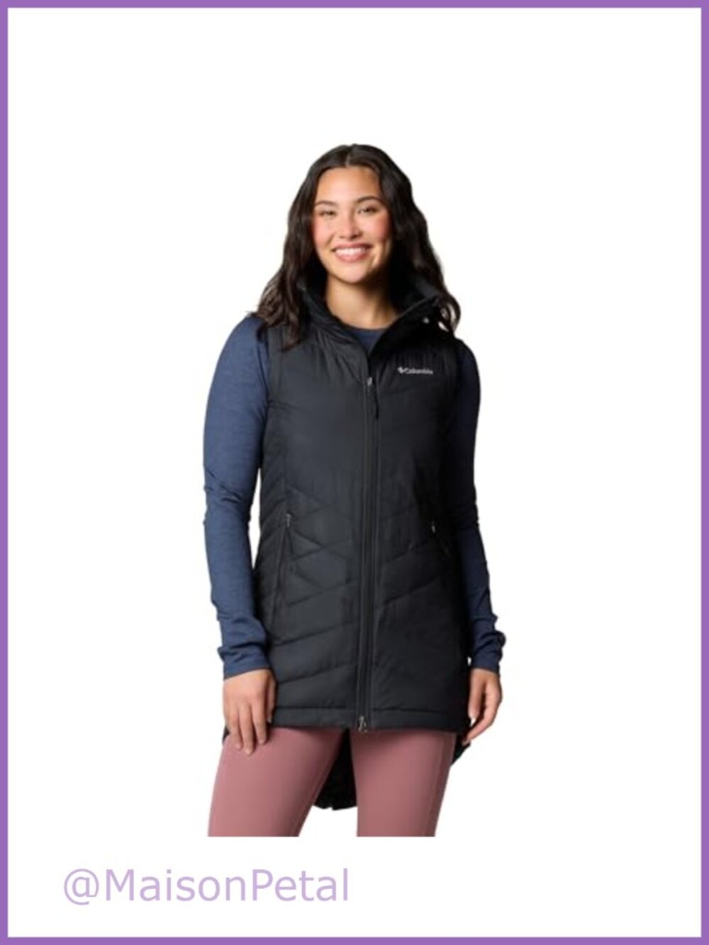 Columbia Women's Heavenly II Long Vest Omni-Heat Omni-Shield Active Fit